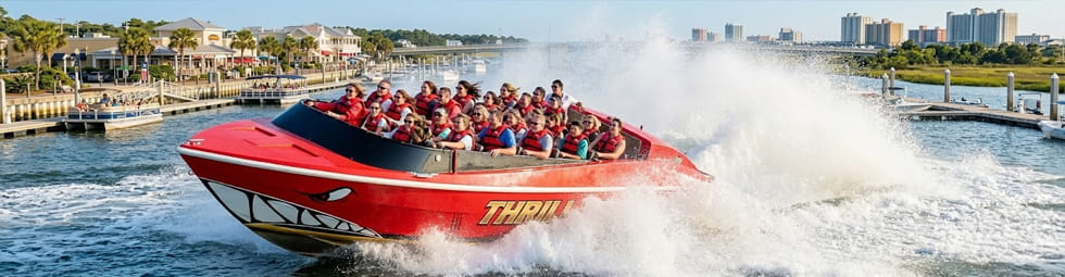 Get Soaked & Stoked: The Ultimate Myrtle Beach Jet Boat Experience on the Thrillseeker